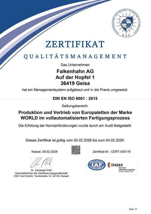 Qualitätsmanagement DIN ISO 9001