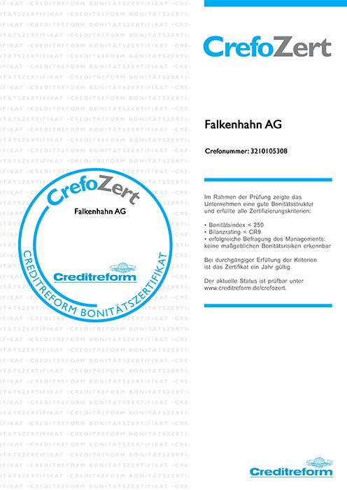 Bonitätszertifikat Creditreform